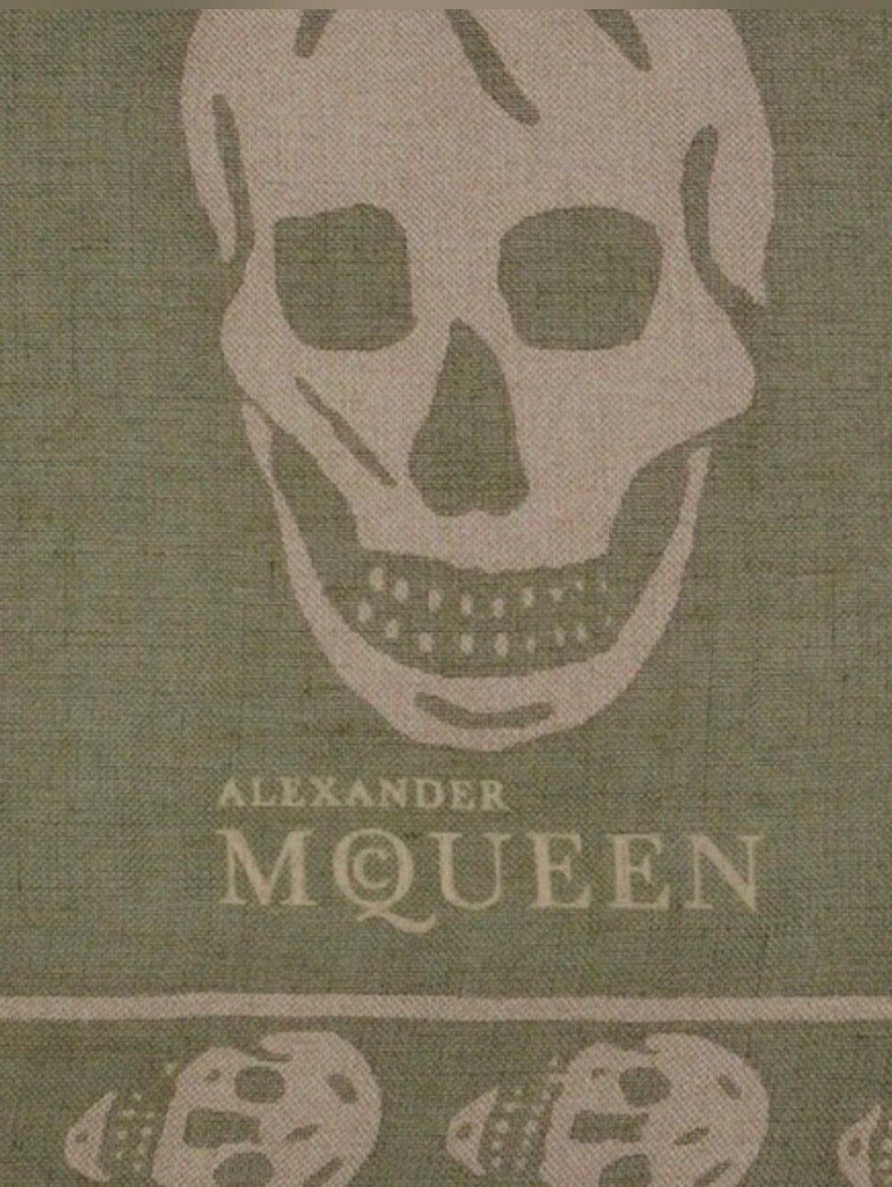 Alexander McQueen Skull Print Scarf - Picture 5 of 9